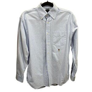 Tommy Hilfiger Men's Button Down Shirt Light Blue Long Sleeve Size S Small